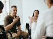 A group of veterans in inpatient rehab for veterans